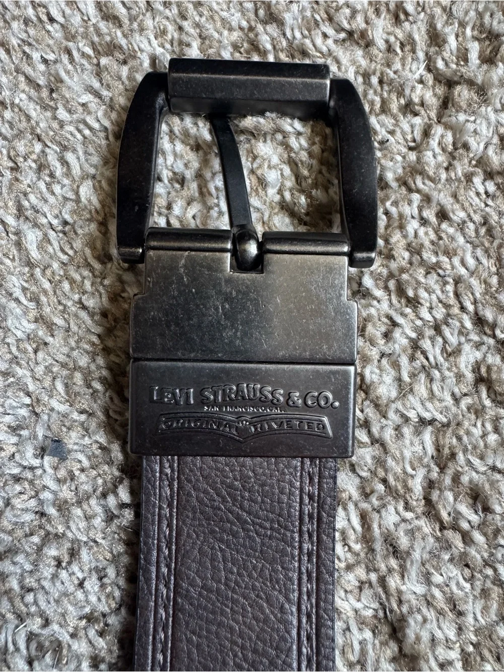 Levi Strauss Reversible Leather Belt Black/Brown